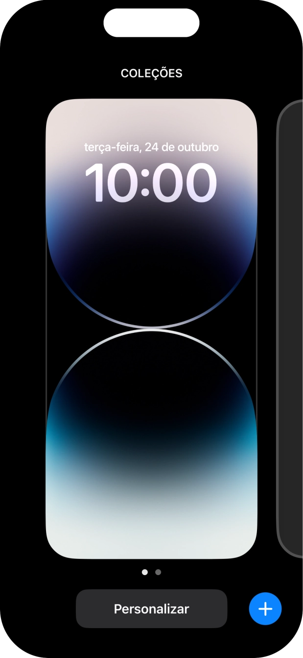 Prima o ícone para adicionar.