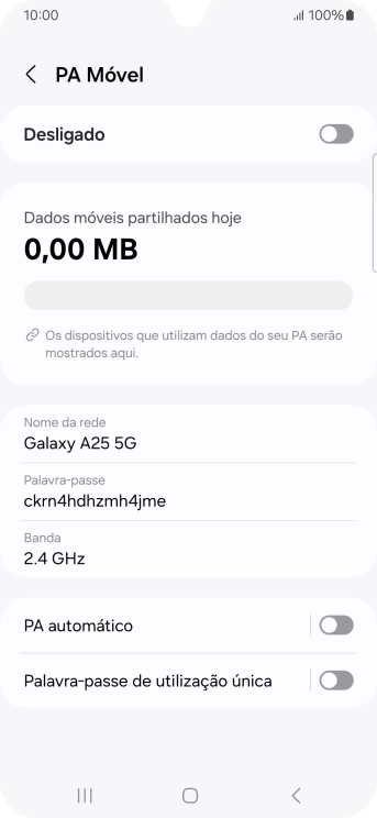 Prima Nome da rede.