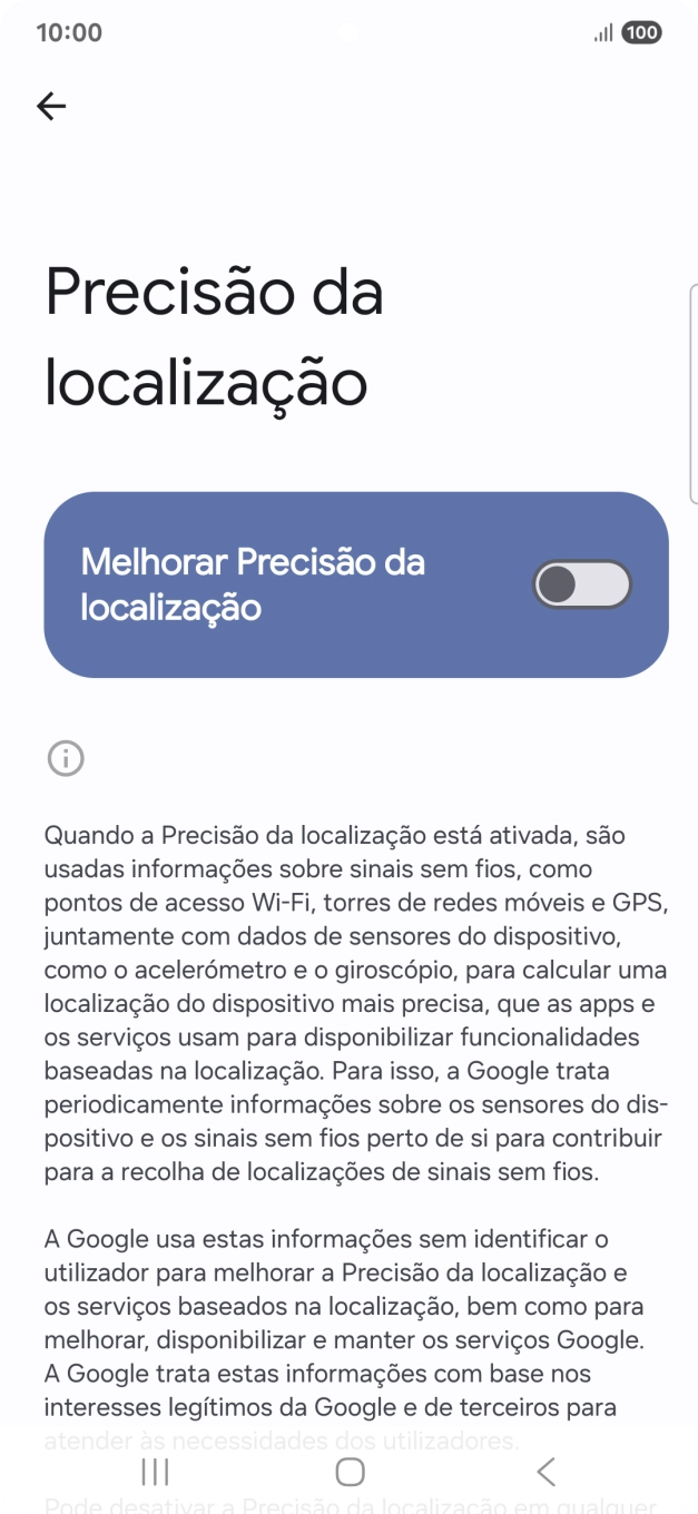 Se premir o indicador junto a 