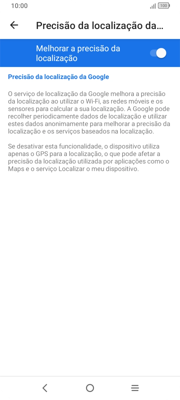 Se premir o indicador junto a 