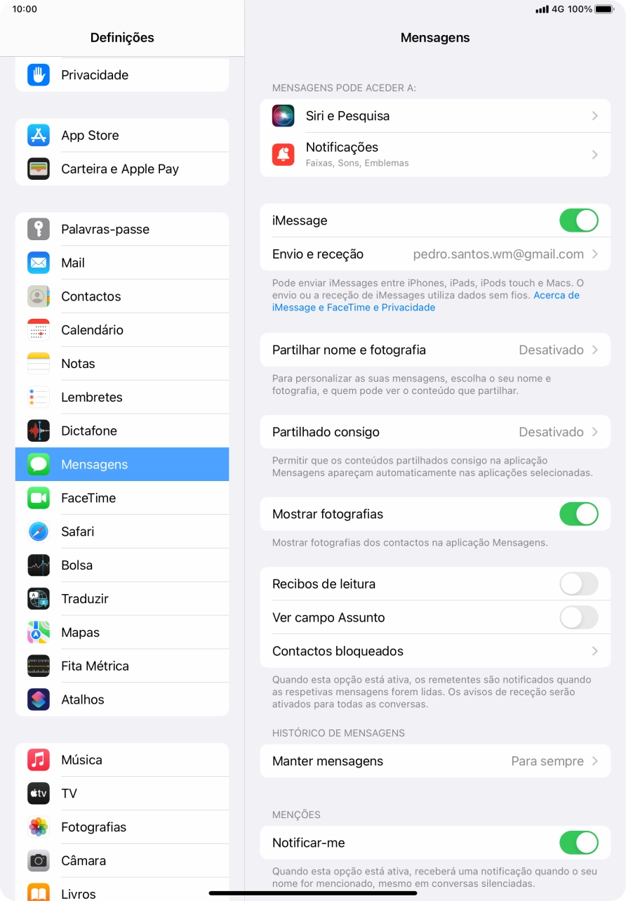 Para voltar ao ecrã inicial, deslize o dedo de baixo para cima a partir da base do ecrã.