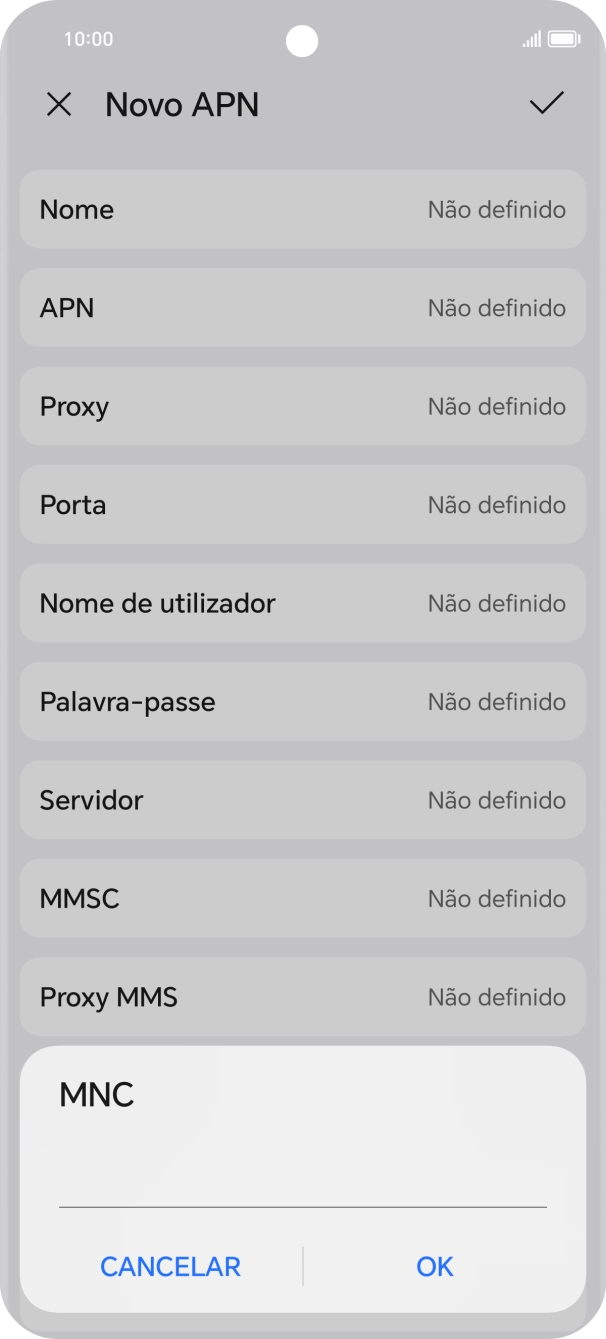 Introduza 01 e prima OK.