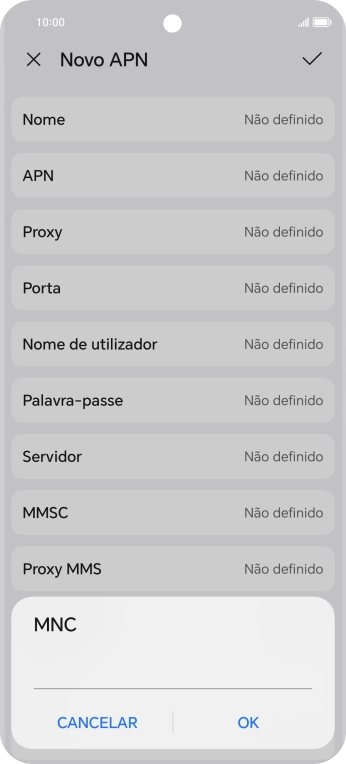 Introduza 01 e prima OK.