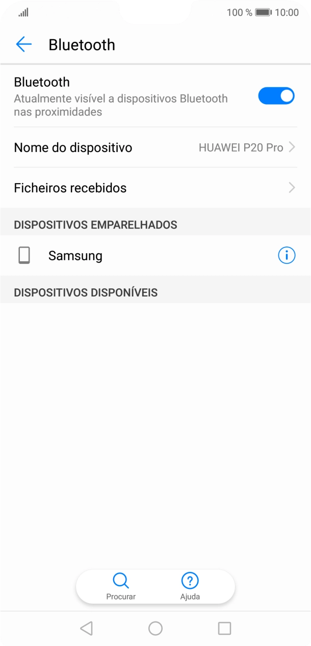 Prima a tecla de início para terminar e voltar ao ecrã inicial.