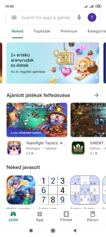 Kattints a keresés mezőre.