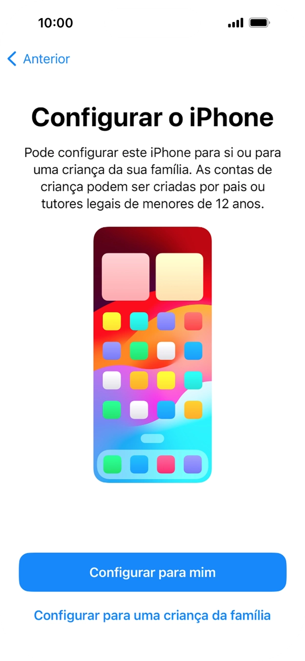 Prima Configurar para mim.