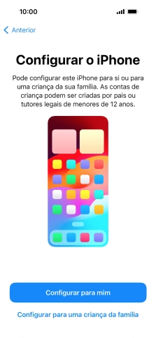 Prima Configurar para mim.