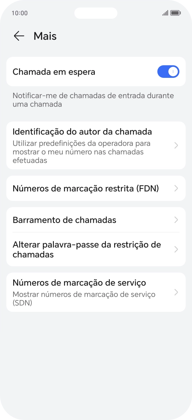 Prima Identificação do autor da chamada.