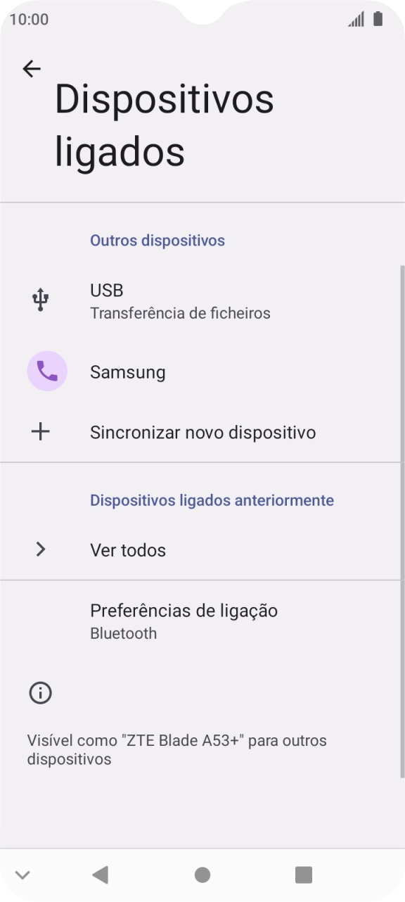 Prima a tecla de início para terminar e voltar ao ecrã inicial.