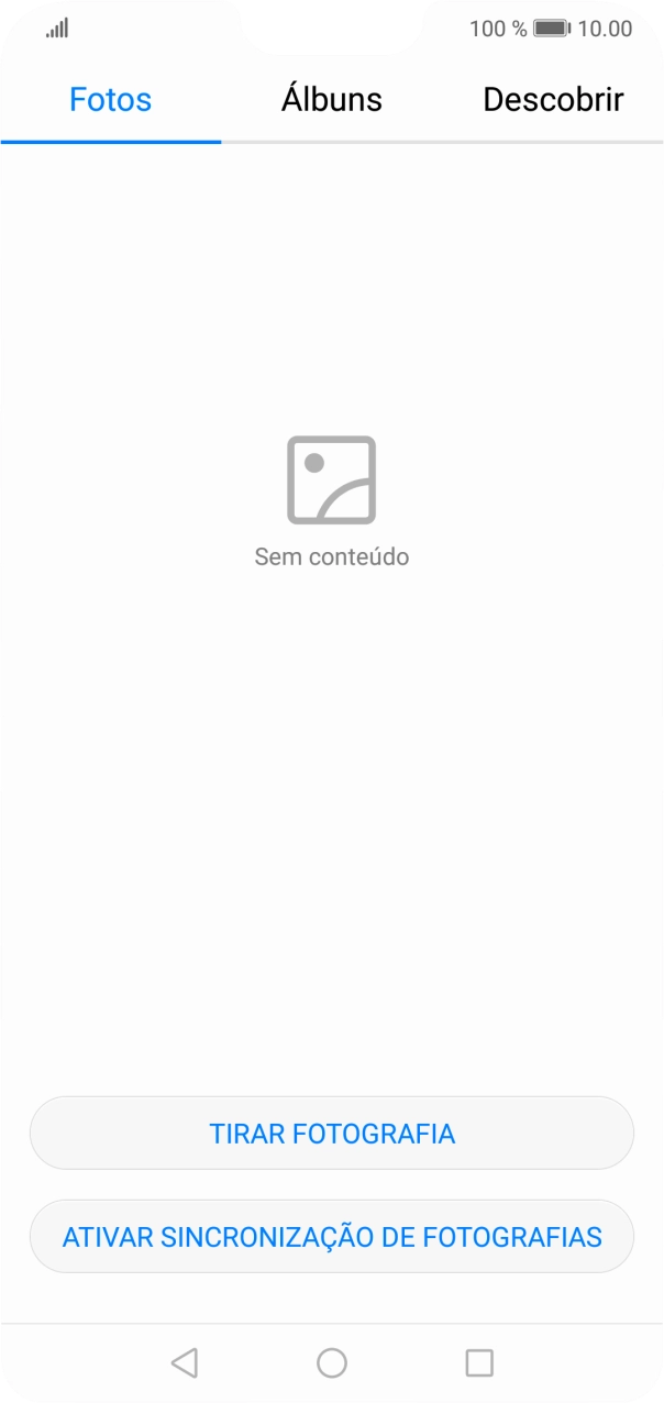 Prima Álbuns e vá até à pasta pretendida.