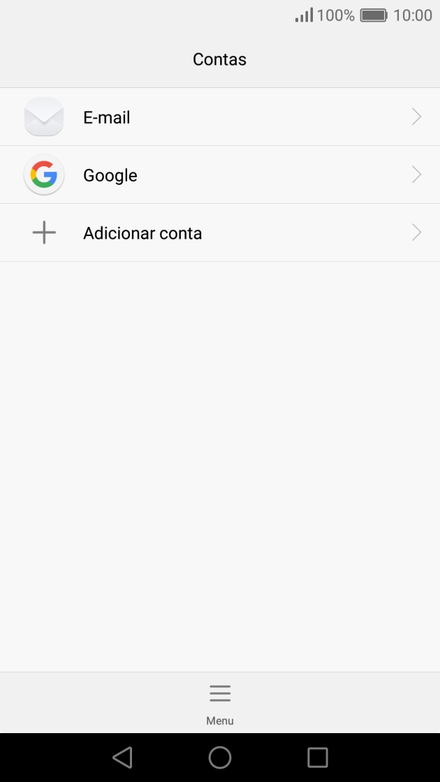 Prima o tipo de conta pretendido.