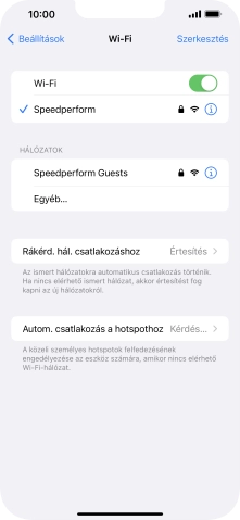 Húzd az ujjad felfelé a kijelző aljáról, hogy visszatérj a kezdőképernyőhöz.
