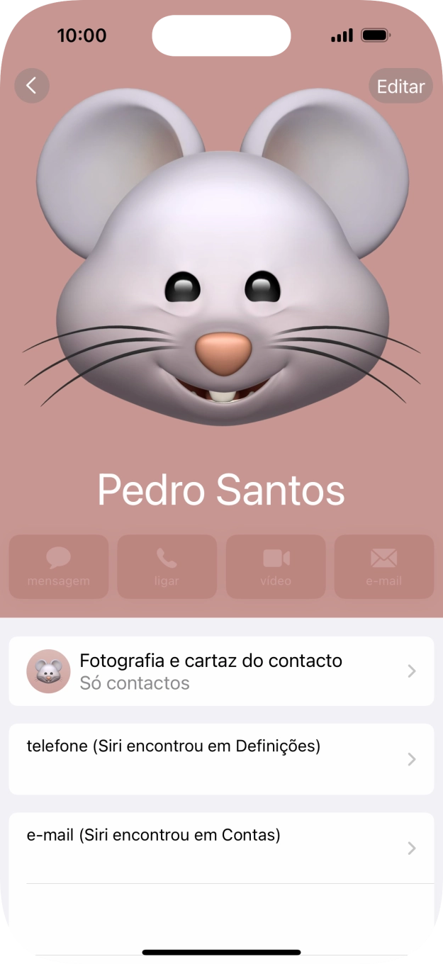 Para voltar ao ecrã inicial, deslize o dedo de baixo para cima a partir da base do ecrã.