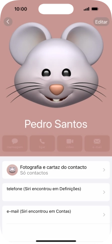 Para voltar ao ecrã inicial, deslize o dedo de baixo para cima a partir da base do ecrã.