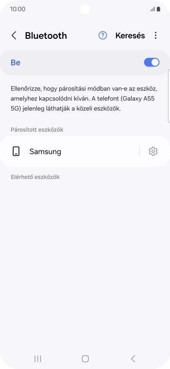 A befejezéshez, és ahhoz, hogy visszatérhess a főképernyőhöz, nyomd meg a főgombot.