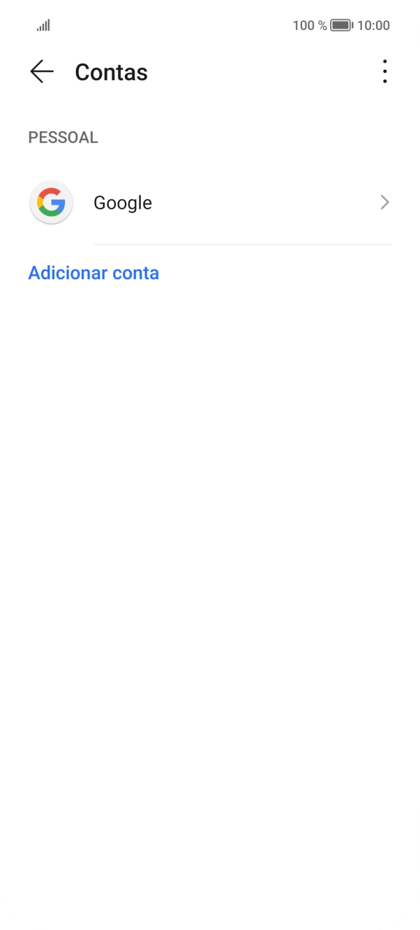 Prima Adicionar conta.