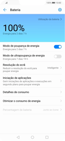 Prima a tecla de início para terminar e voltar ao ecrã inicial.