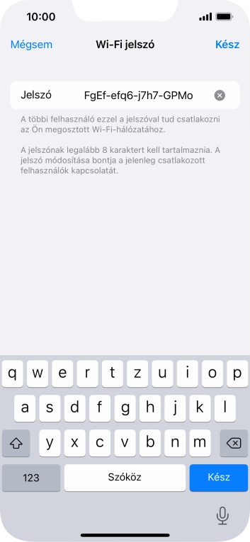 Válaszd a Kész lehetőséget.
