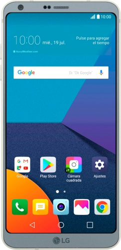 Imagen 1: Vista frontal del LG G6 - LightGray