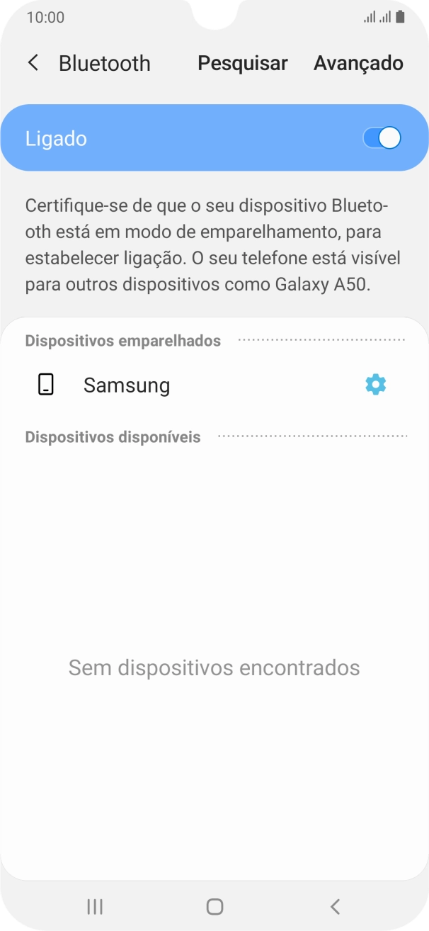 Prima a tecla de início para terminar e voltar ao ecrã inicial.