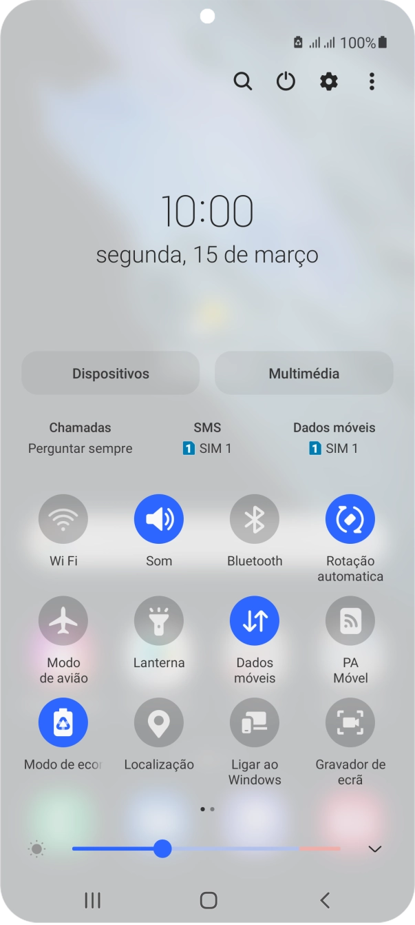 Prima a tecla de início para terminar e voltar ao ecrã inicial.