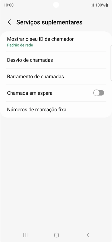 Prima Mostrar o seu ID de chamador.