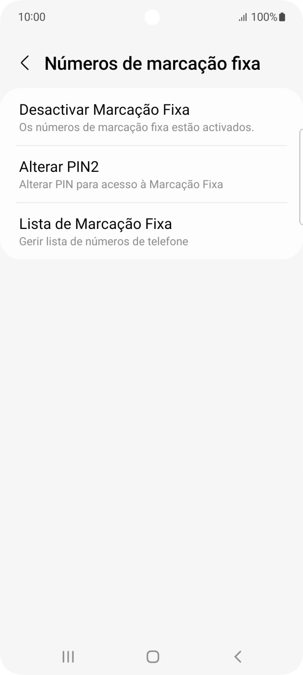 Prima Desactivar Marcação Fixa.