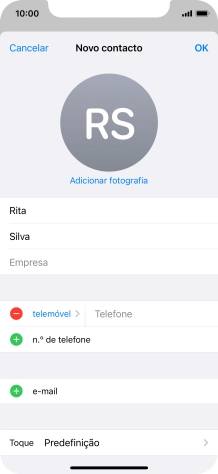 Prima Telefone e introduza o número de telefone pretendido.