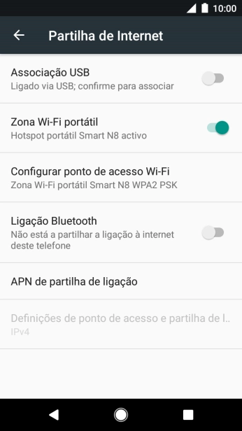 Prima a tecla de início para terminar e voltar ao ecrã inicial.