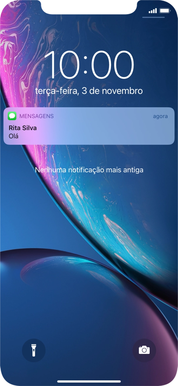 Prima a notificação pretendida e siga as indicações no ecrã para utilizar a função escolhida.