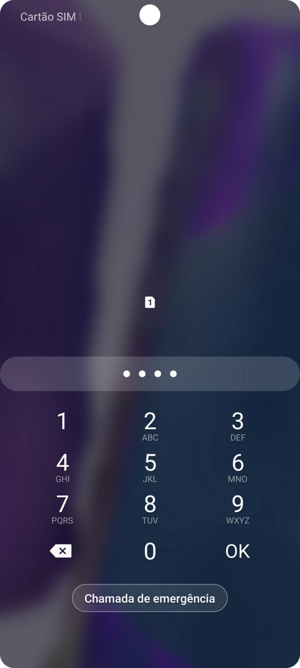 Se necessário, introduza o código PIN e prima OK.