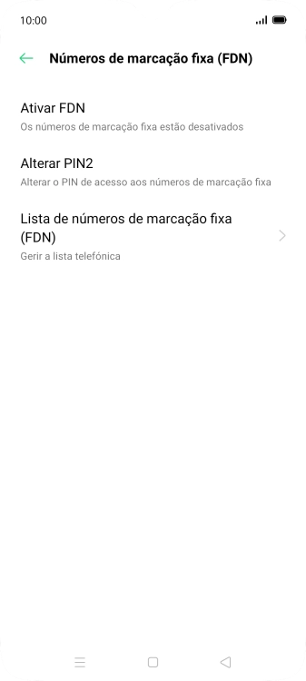 Prima Ativar FDN.