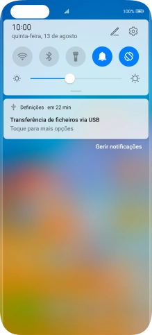 Prima Toque para mais opções.