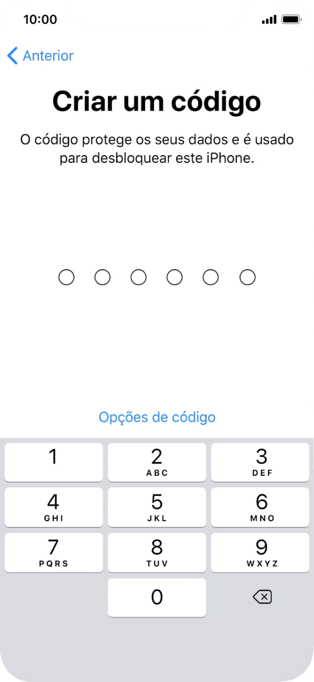 Prima Opções de código.
