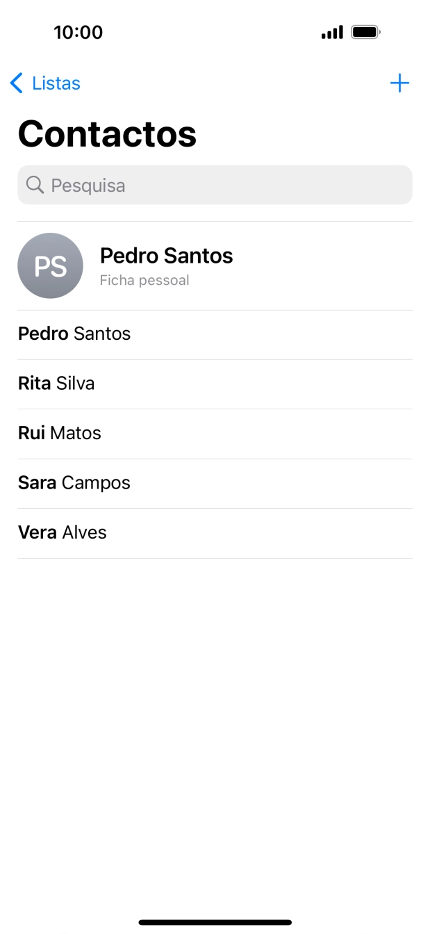 Prima Ficha pessoal.