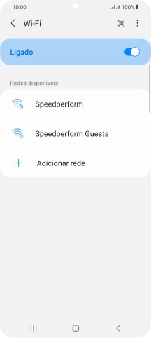 Prima o ícone de menu.