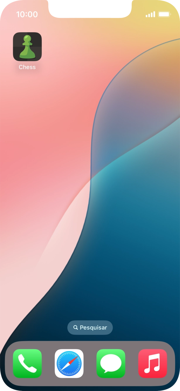 Mantenha premida por um momento a app pretendida.