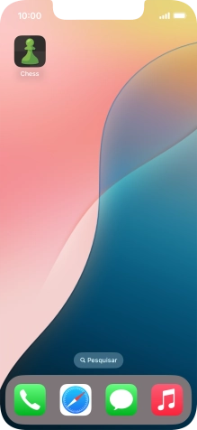 Mantenha premida por um momento a app pretendida.