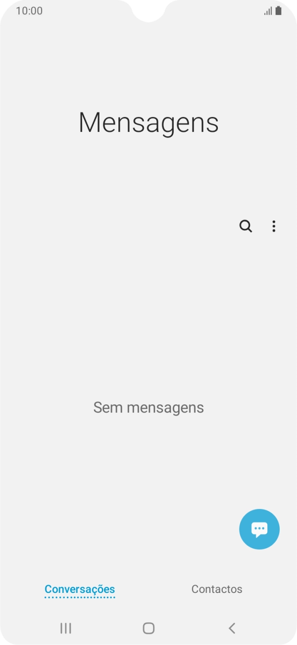 Prima o ícone de nova mensagem.