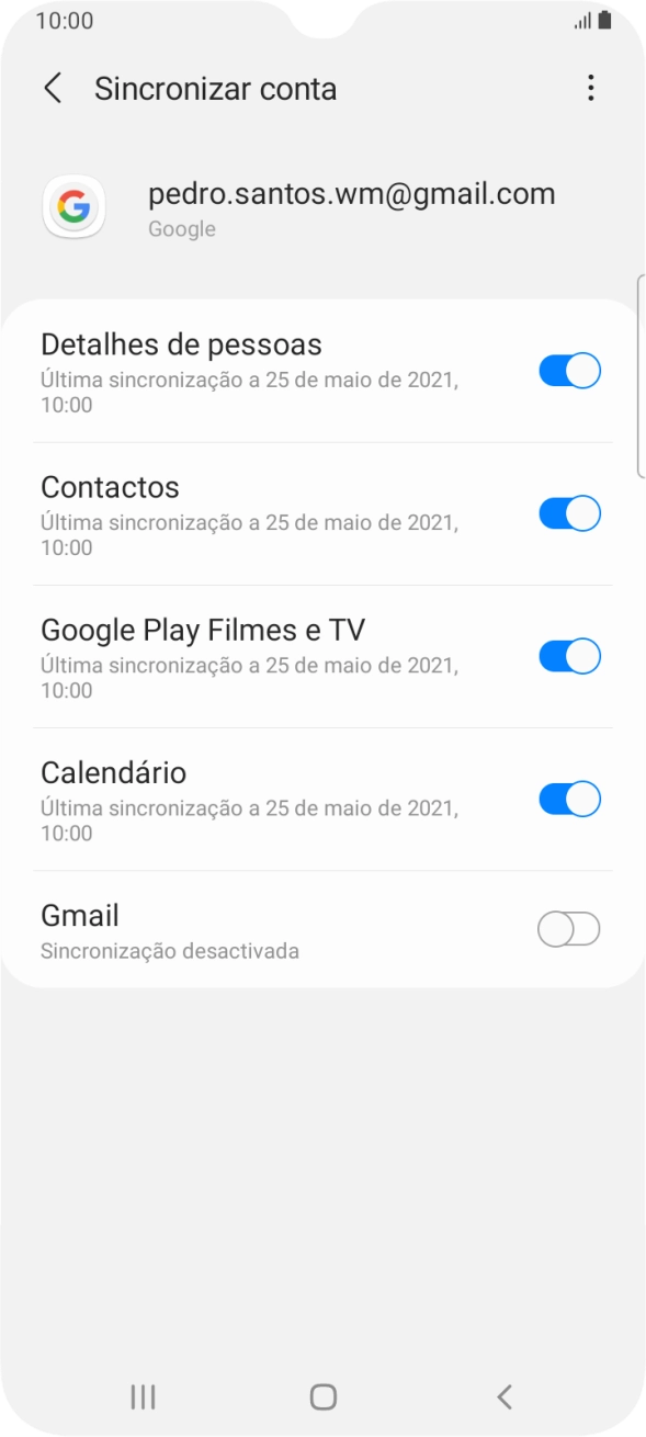 Prima a tecla de início para terminar e voltar ao ecrã inicial.