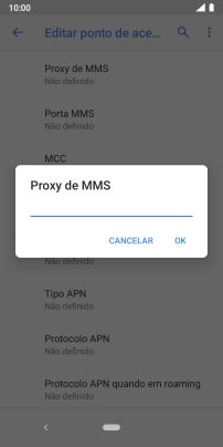 Introduza iproxy.vodafone.pt e prima OK.