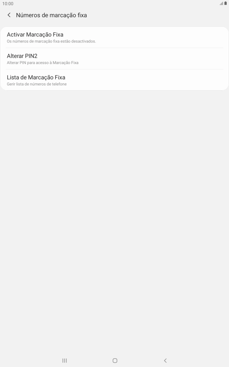 Prima Activar Marcação Fixa.