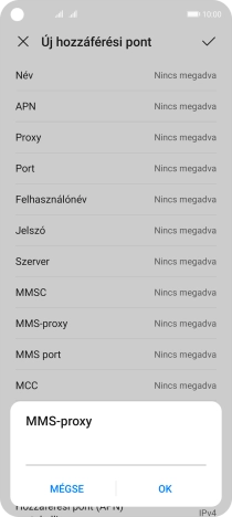 Írd be azt, hogy 80.244.097.002, és válaszd az OK lehetőséget.