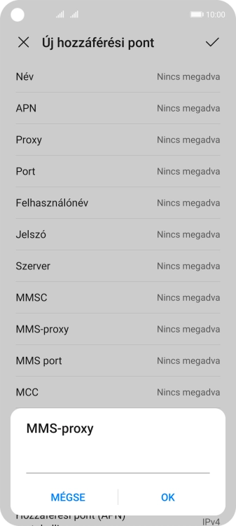 Írd be azt, hogy 80.244.097.002, és válaszd az OK lehetőséget.