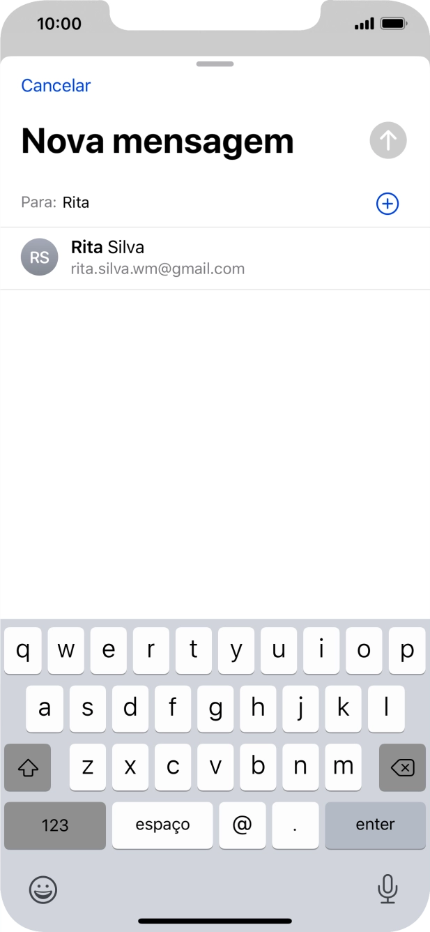 Prima o contacto pretendido.