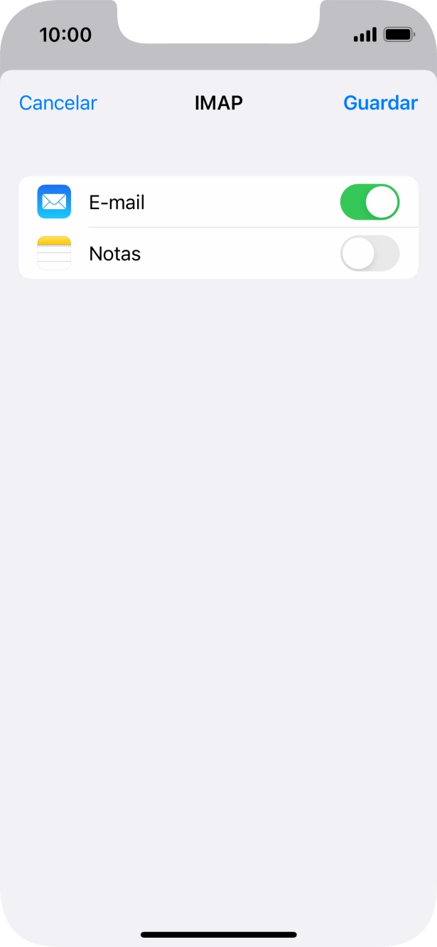 Se o ecrã mostrar esta imagem, a sua conta foi identificada e configurada automaticamente. Siga as indicações no ecrã para introduzir informações adicionais e concluir a configuração.
