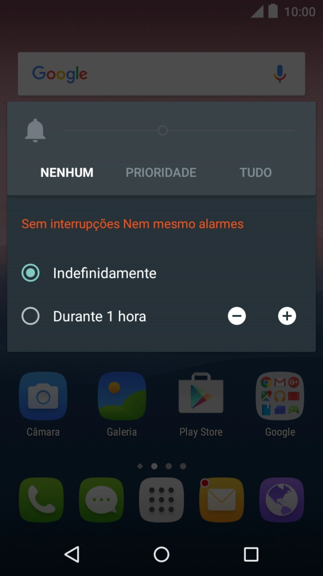 Prima TUDO para desativar o perfil silencioso.