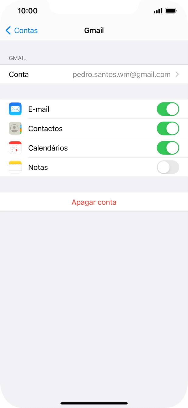 Para voltar ao ecrã inicial, deslize o dedo de baixo para cima a partir da base do ecrã.