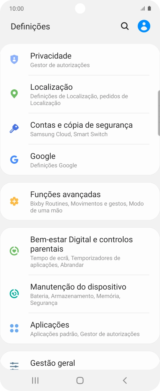 Prima Contas e cópia de segurança.