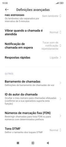 Prima ID do autor da chamada.